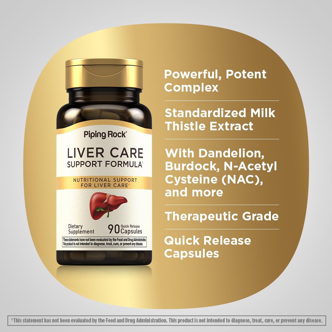 Piping Rock Liver Cleanse Complex | 90 Capsules | Liver Care Support Formula | Non-GMO, Gluten Free Supplement Piping Rock Au supplements