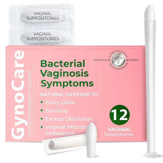 Bacterial Vaginosis Treatment | BV Treatment For Women | Boric Acid Suppositories For Women | Natural Homeopathic for Odor, Itching, Discharge, BV, and Vaginal Microbiota Imbalance | 12 Suppositories Terramed Just Think ComfortAU supplements