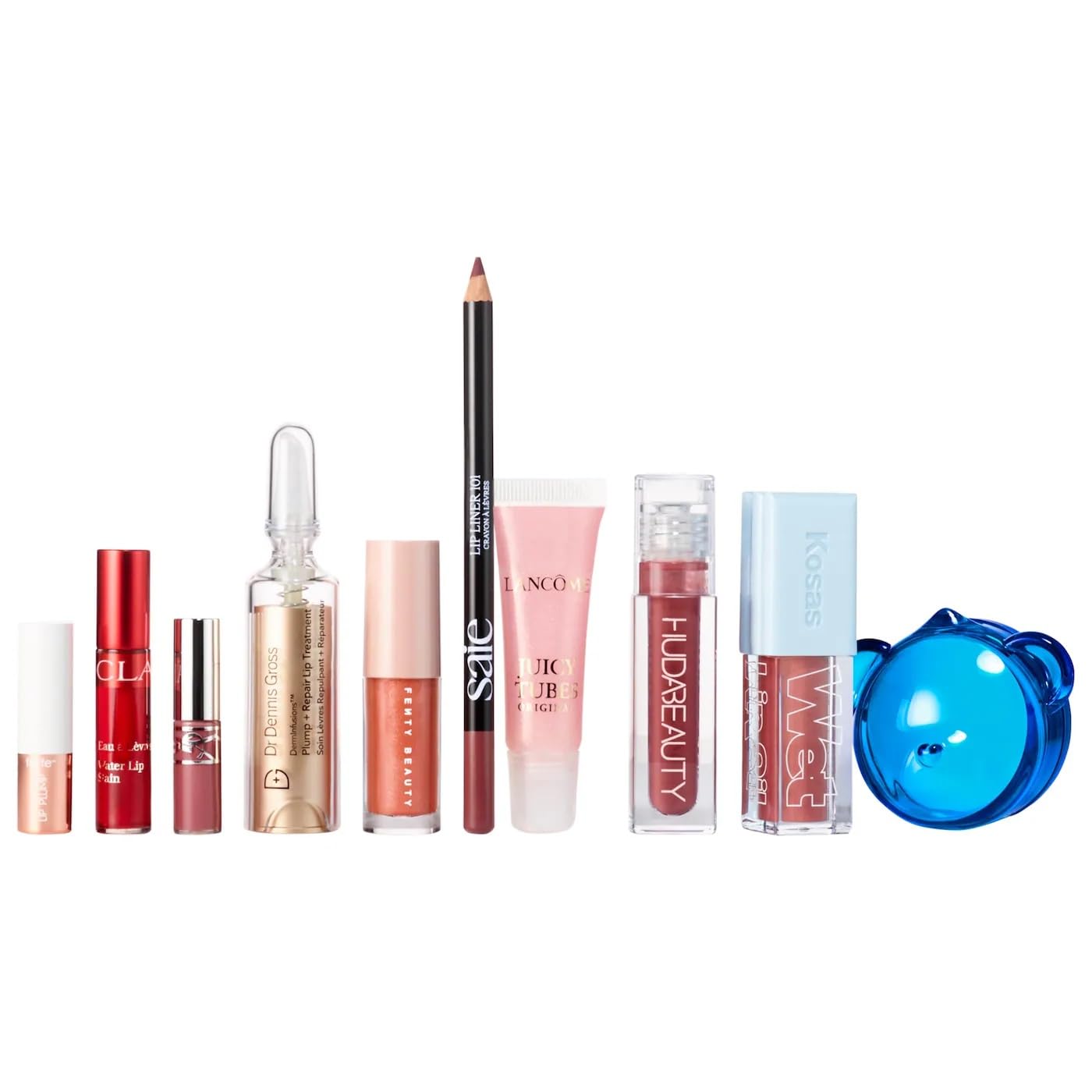 Sephora Holiday Lip Value Set: 10-Piece Lip Gloss, Liner, Oil & Treatment Collection with Kosas, Saie, Fenty Beauty & More SEPHORA Au supplements