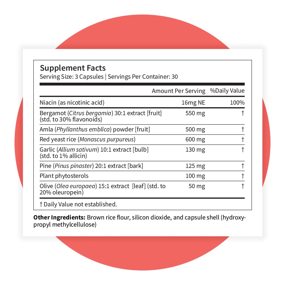 Pattern Wellness Cholesterol Complex Supplement – Supports Overall Well-Being – 3rd Party Lab Tested – 90 Vegan Capsules Pattern Wellness Au supplements