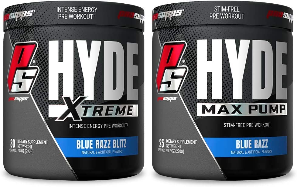 PROSUPPS Hyde Xtreme Blue Razz and Hyde Max Pump Blue Raspberry Bundle PROSUPPS Au supplements