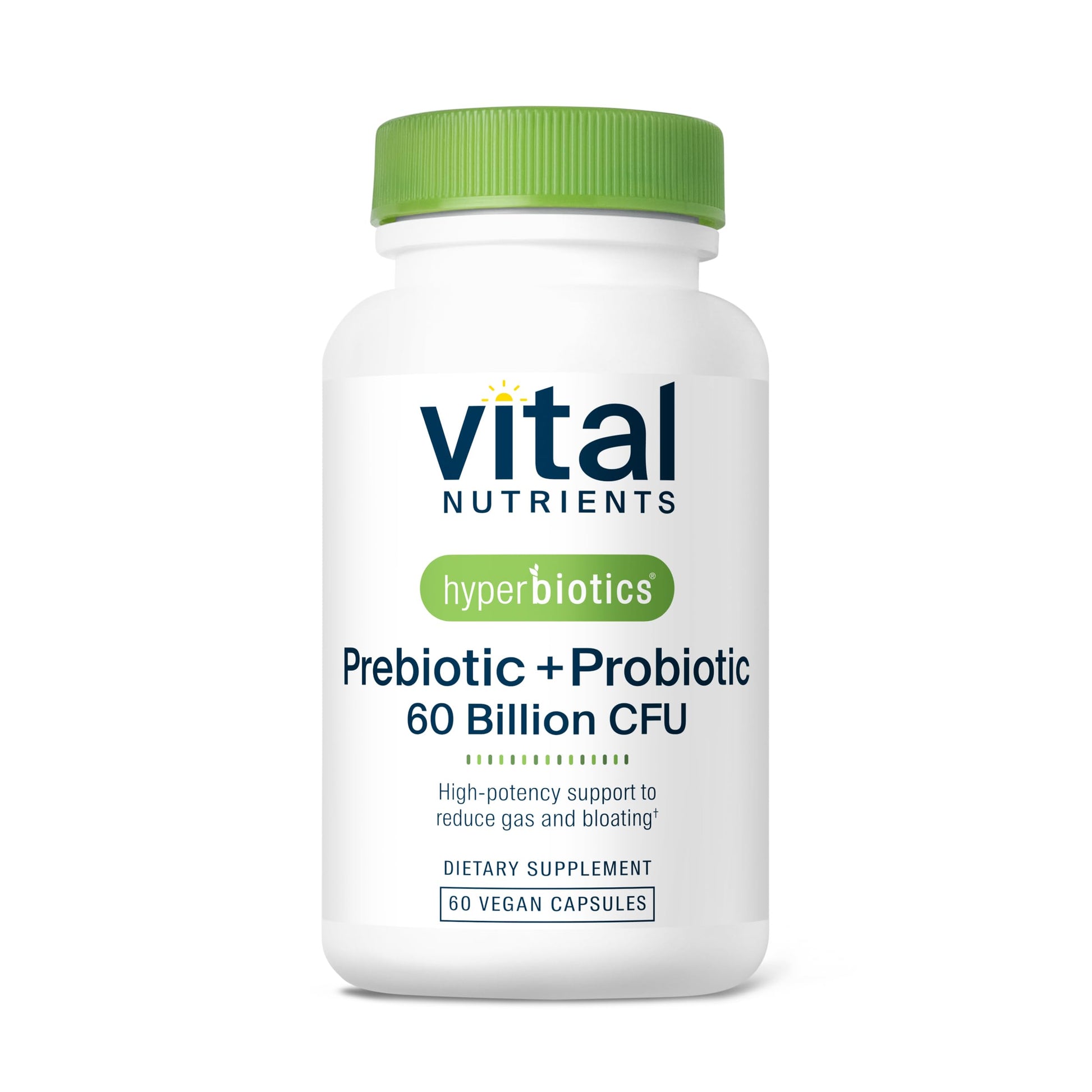 Hyperbiotics Vital Nutrients Prebiotic and Probiotic for Women and Men | 60 Billion CFU | Pre and Probiotics Supports Digestive Health, Constipation, Diarrhea, Gas & Bloating | 60 Vegan Capsules Hyperbiotics Au supplements