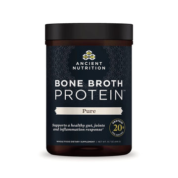 Ancient Nutrition Bone Broth Protein Powder, Pure Flavor, 20 Servings Size Ancient Nutrition Au supplements
