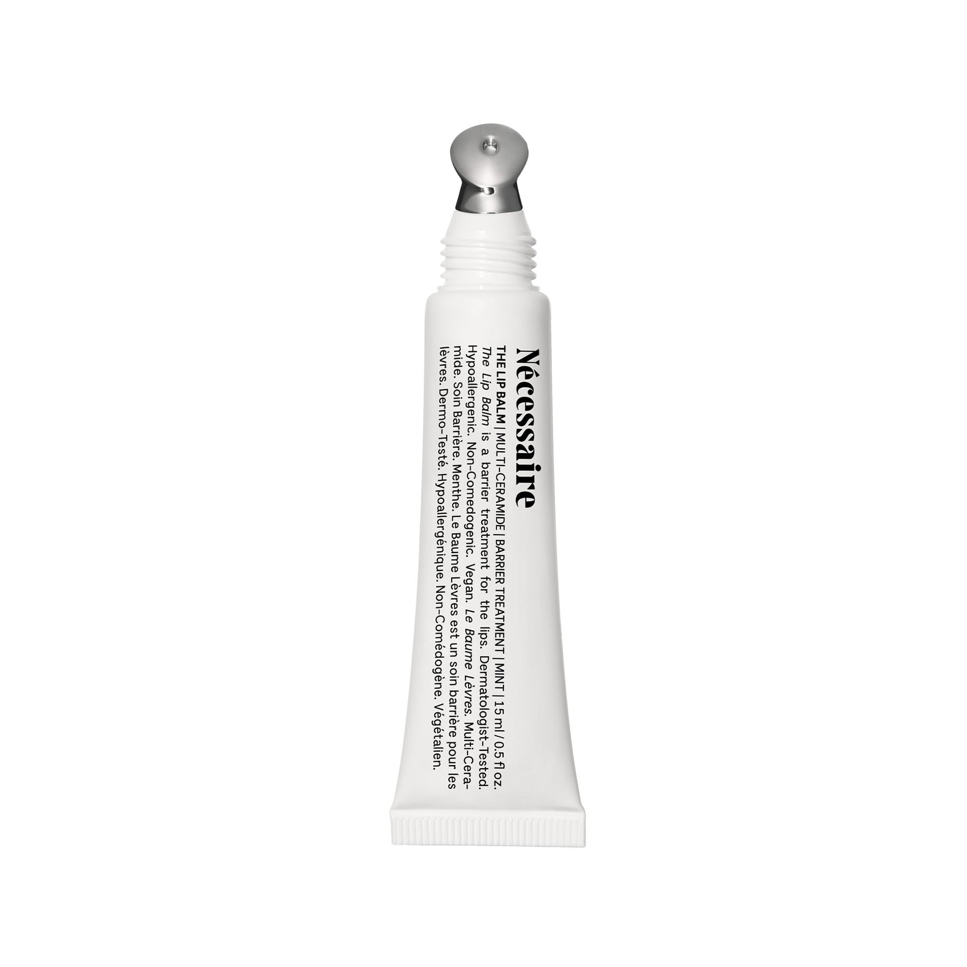 Nécessaire The Lip Balm | Hydrating Hyaluronic Acid Lip Balm for Women and Men, Mint Oil with Niacinamide + Essential Ceramides. Non-Comedogenic Lip Balm for Dry Lips – 15 ml / 0.5 fl oz Nécessaire Au supplements