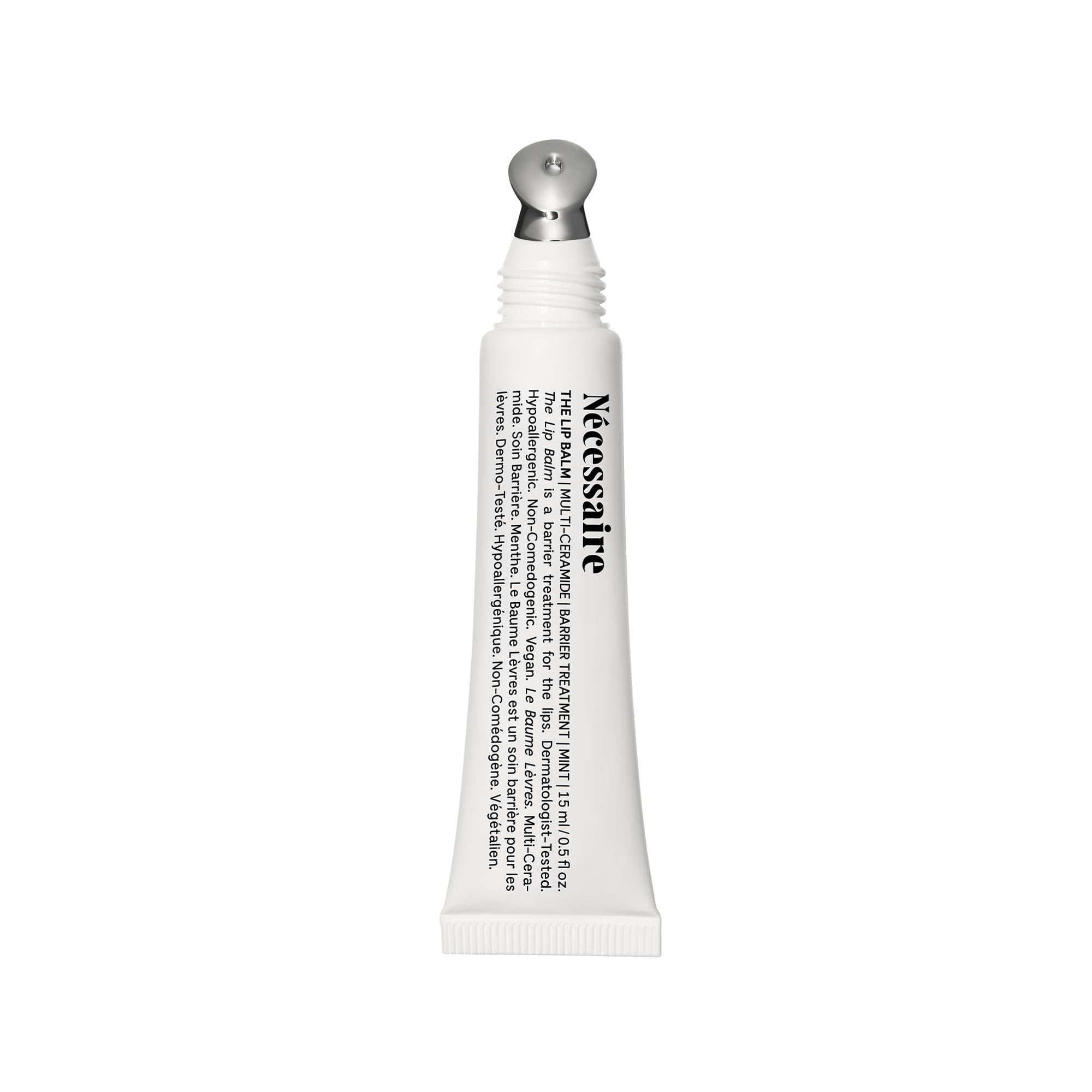 Nécessaire The Lip Balm | Hydrating Hyaluronic Acid Lip Balm for Women and Men, Mint Oil with Niacinamide + Essential Ceramides. Non-Comedogenic Lip Balm for Dry Lips – 15 ml / 0.5 fl oz Nécessaire Au supplements
