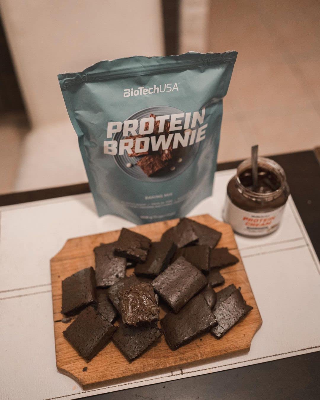 BioTechUSA Protein Brownie, Baking Mix with Collagen, whey proteins and sweeteners. 600 g, Chocolate BioTechUSA Au supplements