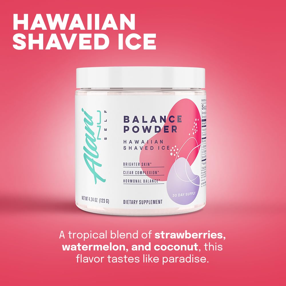 Alani Nu Balance Powder Hawaiian Shaved ICE | Supplement for Women | Hormonal Supp Alani Nu Au supplements