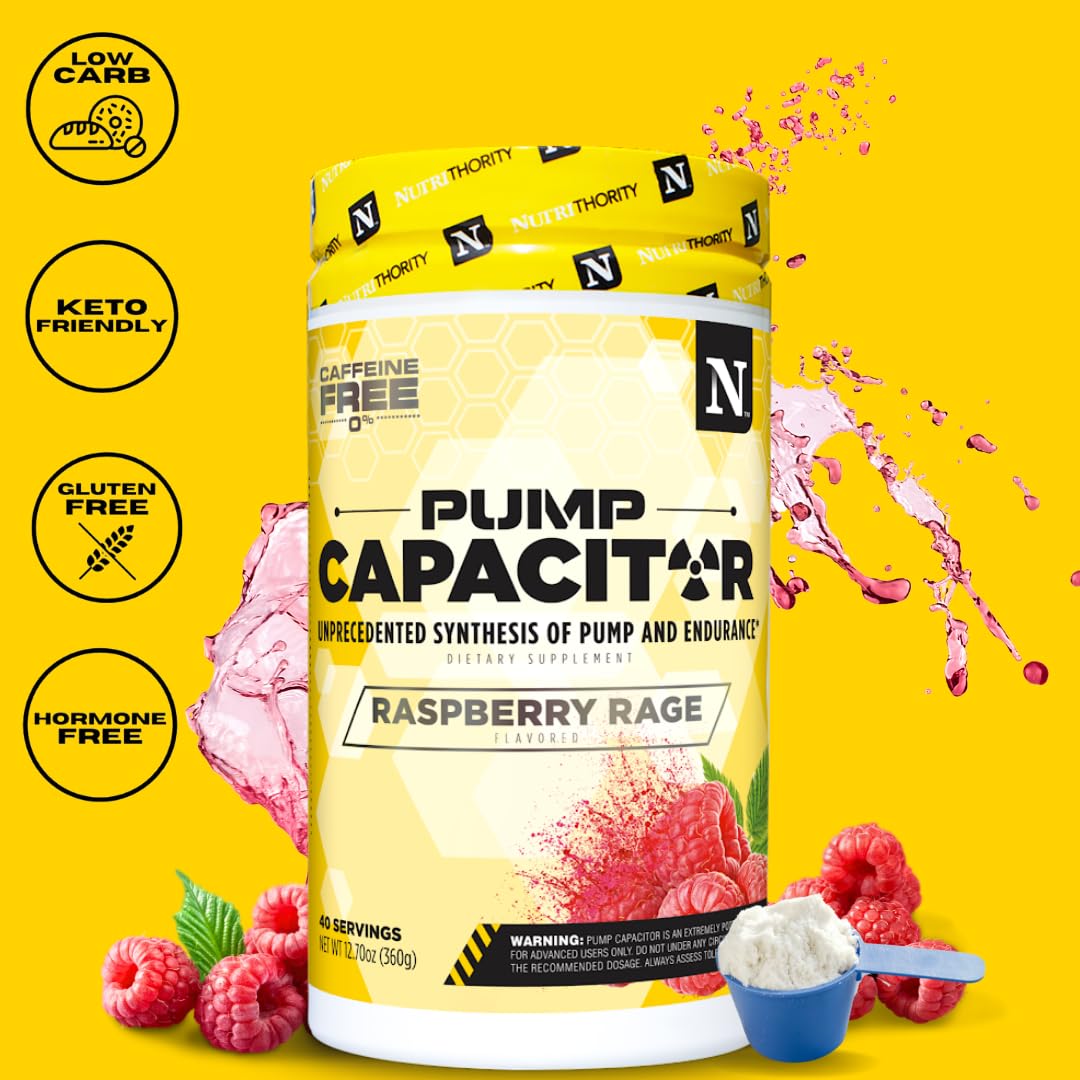 Nutrithority Pump Capacitor Non-Stimulant Sugar-Free Pre Workout for Men & Women Nutrithority Au supplements