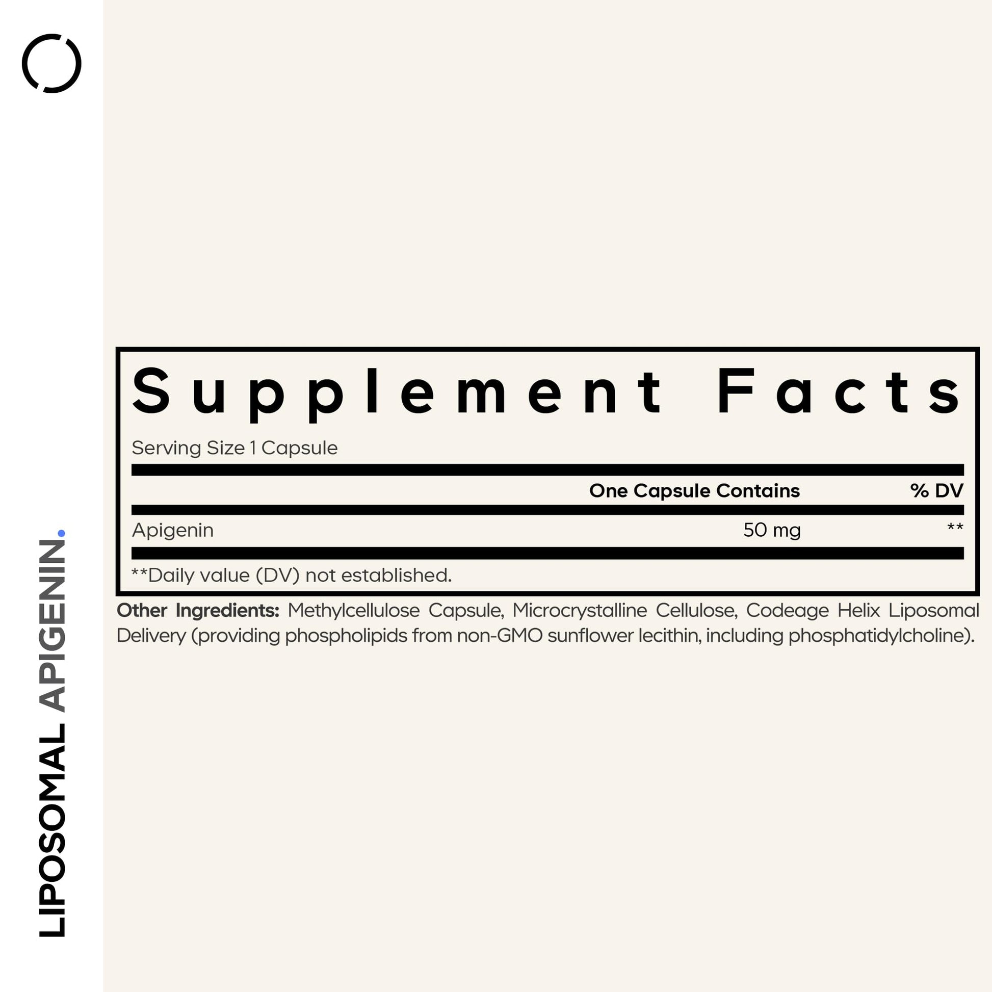 Codeage Liposomal Apigenin Supplement, 3-Month Supply, Daily Flavonoid Chamomile Extract, Liposomal Phospholipid Complex, Non-GMO Sunflower Oil, Phosphatidylcholine Vegan Blend, Gluten-Free, 90 Count Codeage Au supplements