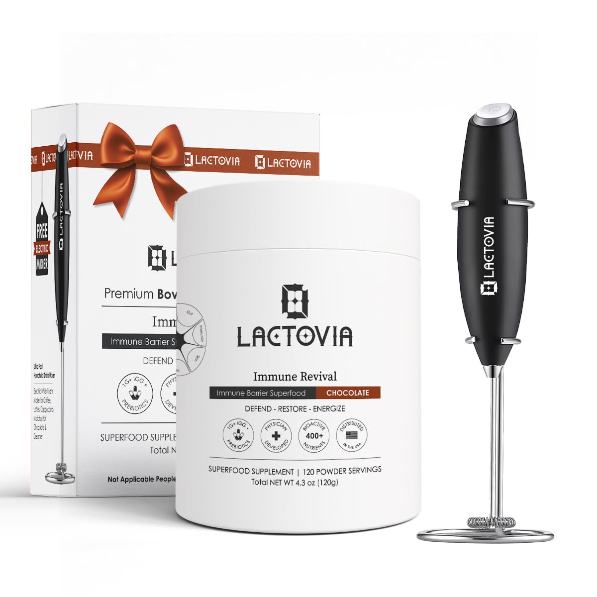 LACTOVIA Bovine Colostrum Powder – Chocolate Flavor | Grass-Fed Colostrum Supplement | Gut & Immune Health Support | Keto, Gluten & Fat-Free | for Women & Men LACTOVIA Au supplements