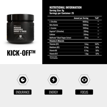 Kick Off | Pre-Training/Pre-Game Supplement for Footballers by Football Supplements GenericUS supplements