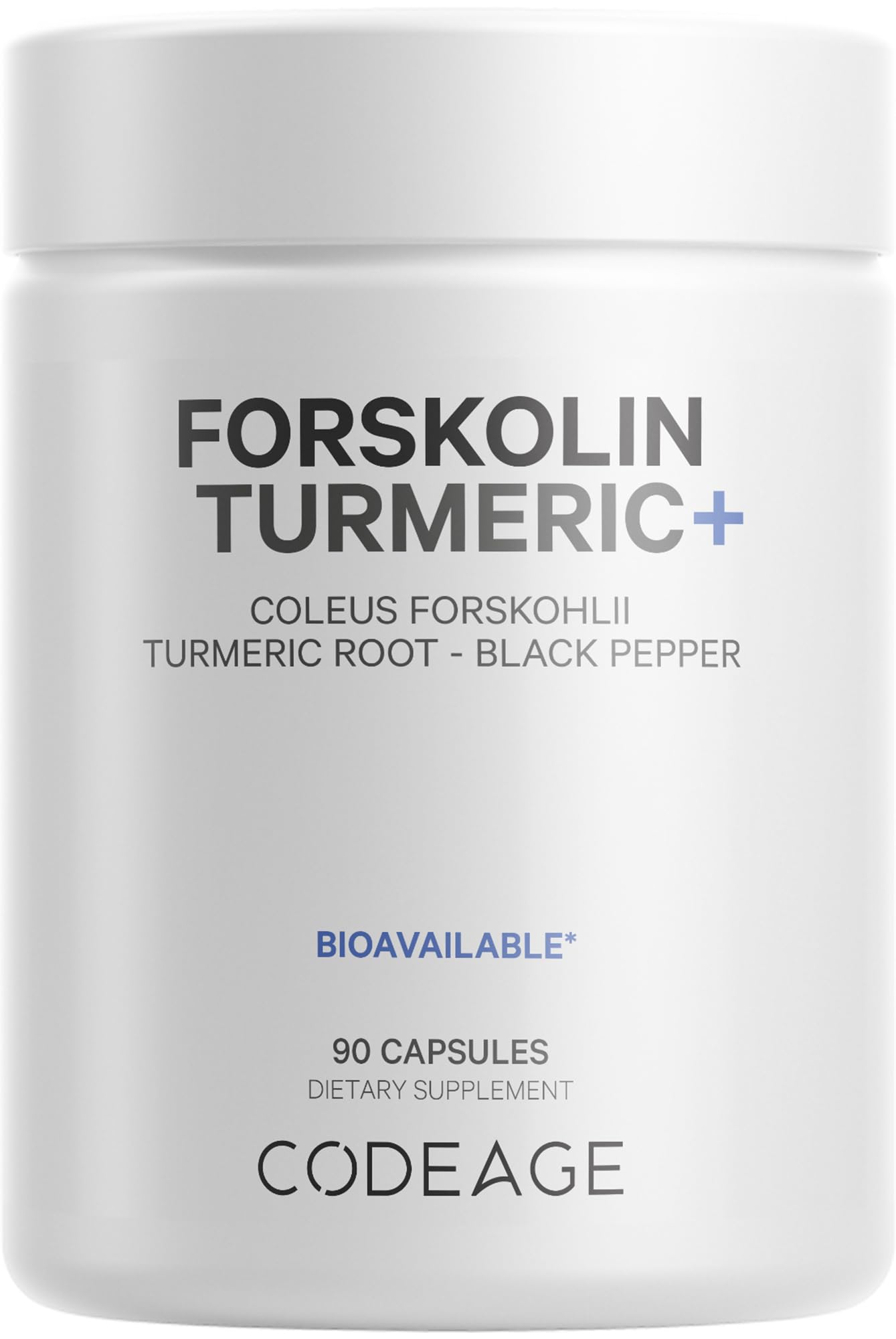 Codeage Forskolin, Pure Forskolin Coleus + Organic Turmeric Root Powder, 95% Curcumins Codeage Au supplements