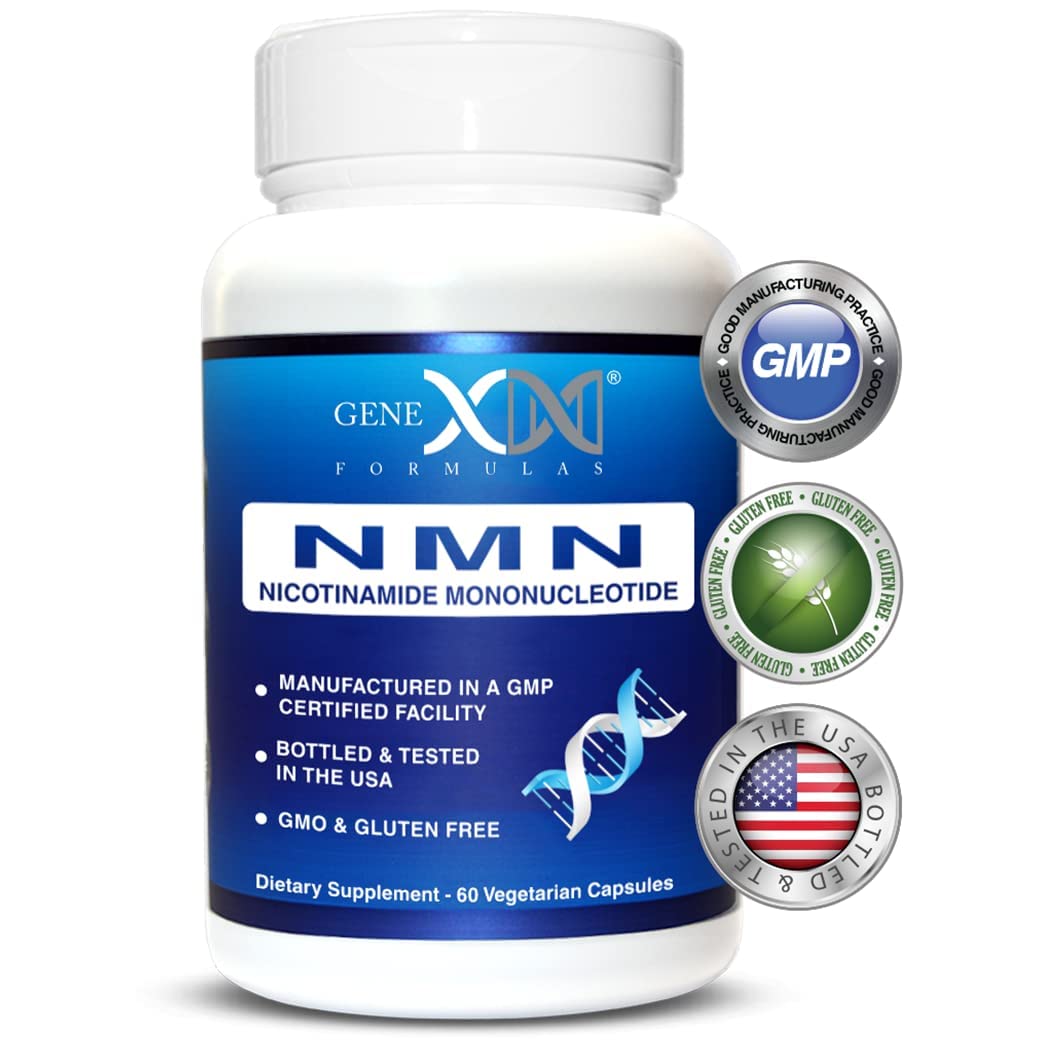 Genex Formulas NMN 250mg - Stabilized Form (60 Capsules), 99% Pure Supplement Capsules for Increased NAD Levels, DNA Repair, & Healthy Aging, GMP Certified Genex Formulas Au supplements