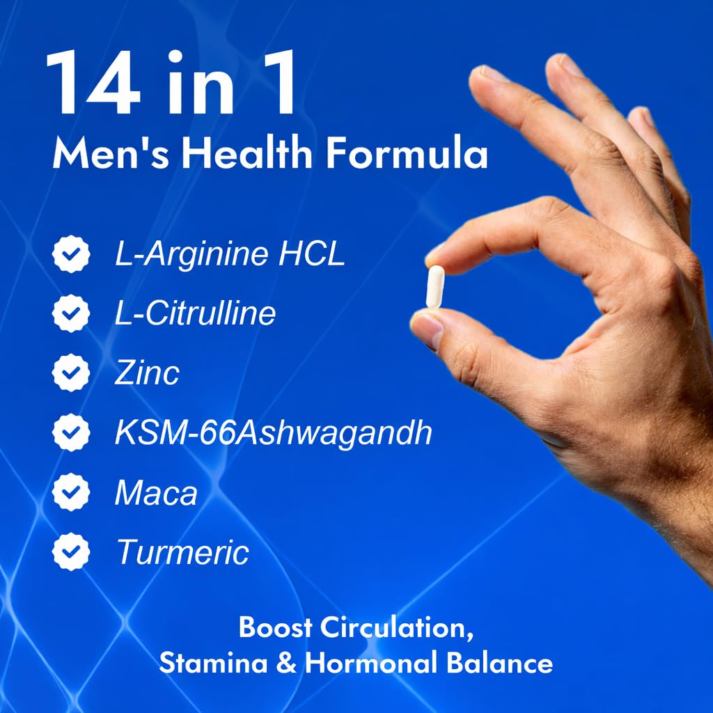 Aureph Vantique Men's NAD+ Supplement with Resveratrol, CoQ10, L-Citrulline & Lycopene - Nitric Oxide Support, Prostate Care, Anti-Aging, Stamina & Cellular Energy Boost 60 Capsules Aureph Au supplements