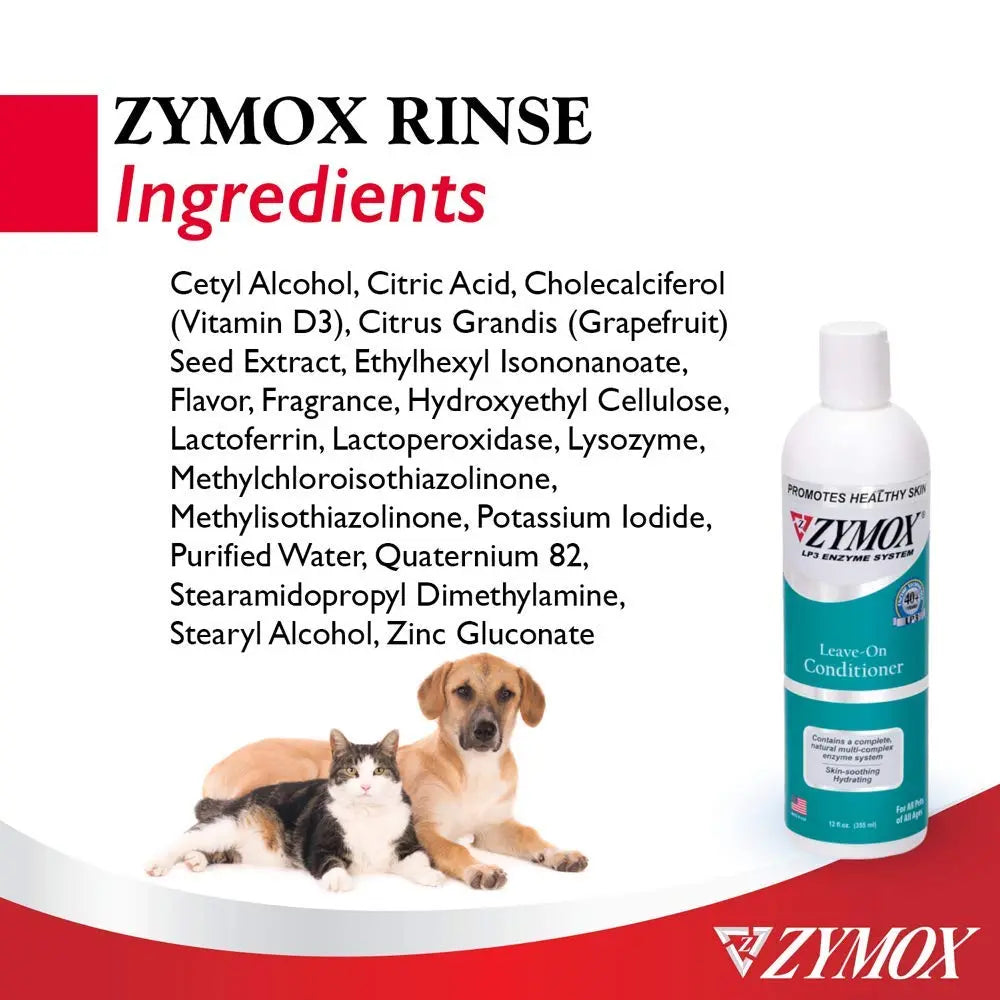 Zymox Leave On Conditioner for Pets, 12 fl oz Pet King Brands Au supplements