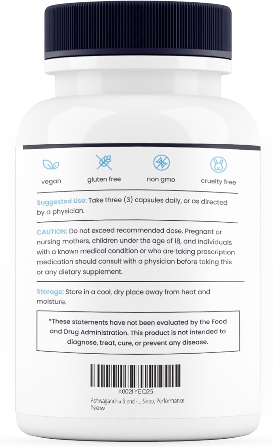 Nature's Pure Blend Ashwagandha Supplements – Organic Ashwagandha Root & Extract for Women and Men – Stress Relief, Sleep, and Mood Support – Athletic Performance & Focus Support – 60 Vegan Capsules Nature's Pure Blend Au supplements