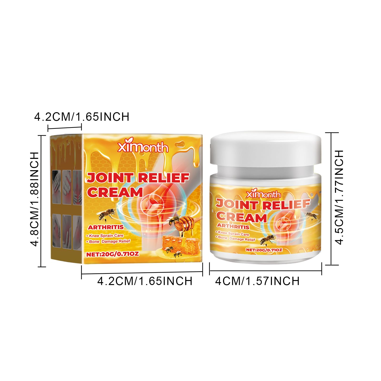JOYVOIDX Joint & Knee Comfort Cream with Bee Venom and Cassia Flower, Formulated with Glucosamine for Flexibility and Mobility, 0.71oz JOYVOIDX Au supplements