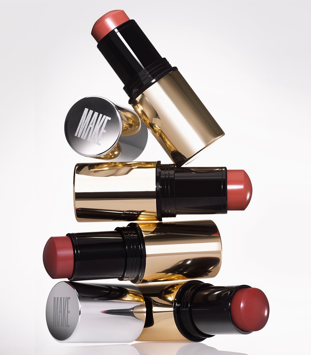 MAKE Beauty Heat Stroke Cream Blush Stick for Cheeks with Natural Hydrating Dewy Finish. Creamy Gel Blush Balm - Shade Baked, Deep Chocolate Brown Cheek Tint MAKE Au supplements