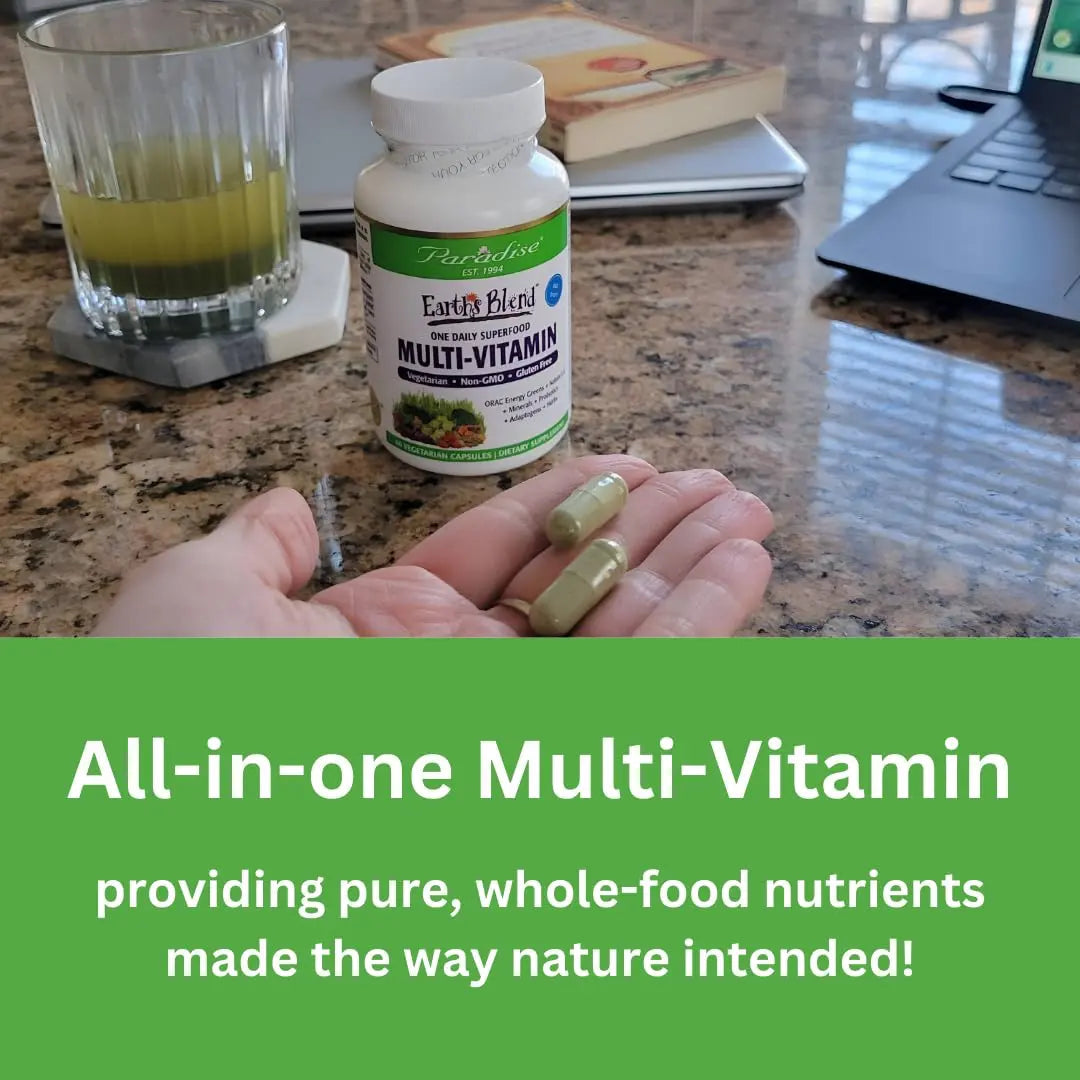 Paradise Herbs Earth's Blend Women's Once Daily Multivitamin with Iron, 48 Organic Superfoods, Probiotics, Antioxidants Paradise Herbs Au supplements