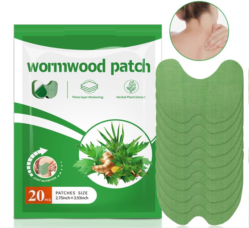 NiTa HyHy Wormwood Knee Pain Patches,Herbal Knee Patches for Pain Relief Extra Strength,Sciatica Pain Relief,for Knee, Back, Neck, Shoulder,20 Count NiTa HyHy Au supplements