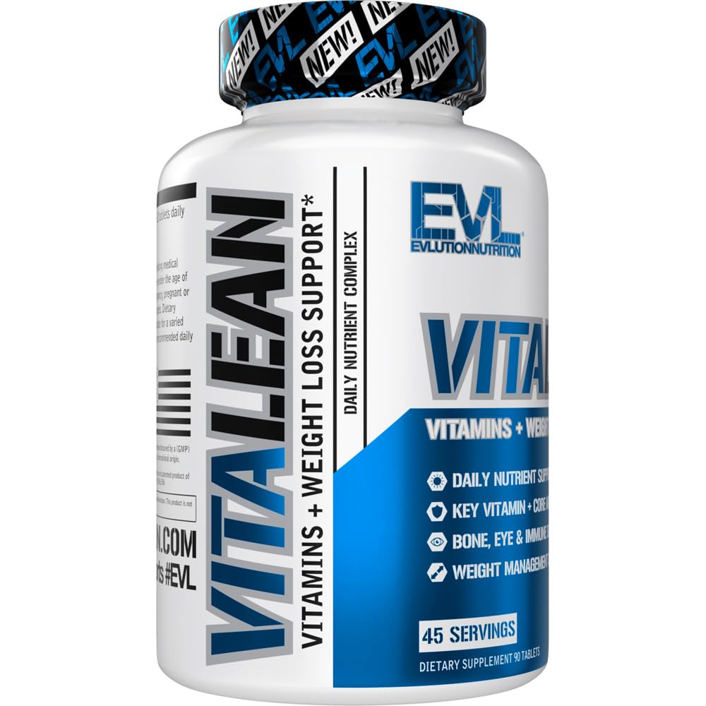 Evlution Nutrition VitaLean - Vitamins + Weight Loss Support - Key Vitamin + Core Antioxidant Support - Daily Nutrient & Weight Management Support - Bone, Eye & Immune Support - 45 Servings Evlution Au supplements
