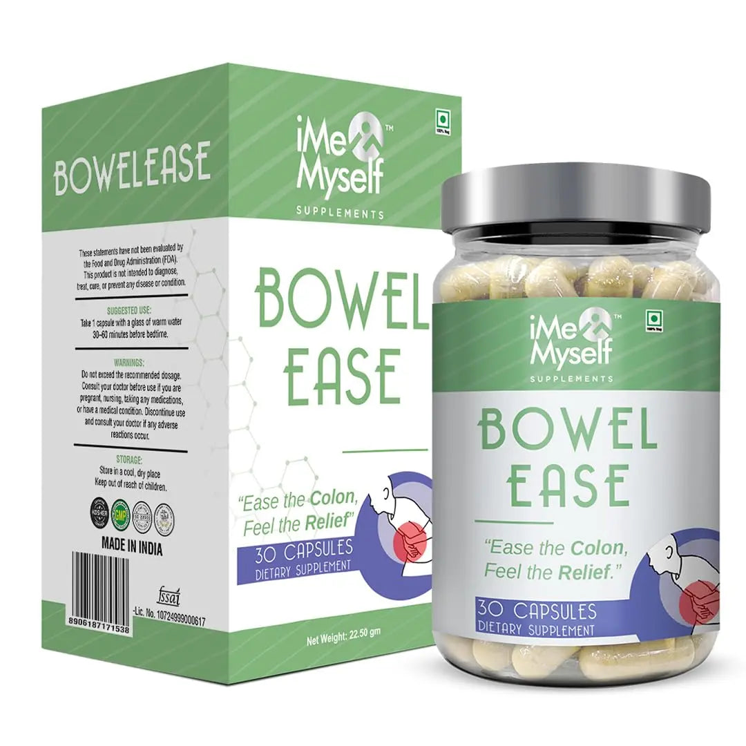 iMeMyself Bowel Ease – 30 Plant-Based Capsules | Gentle Bowel Support with Herbal Extracts & Vitamins iMeMyself uk supplements