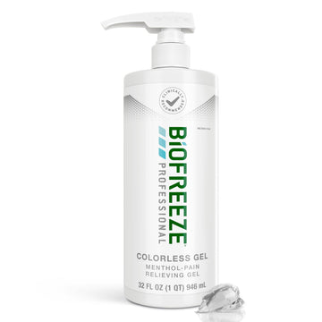 Biofreeze Professional Gel Pain Relief for Knee, Neck, Hip, Joint, Shoulder, & Simple Backache, Arthritis Pain Reliever, Sore Muscle Relief, Colorless Menthol Gel 32 Fl Oz Biofreeze Au supplements