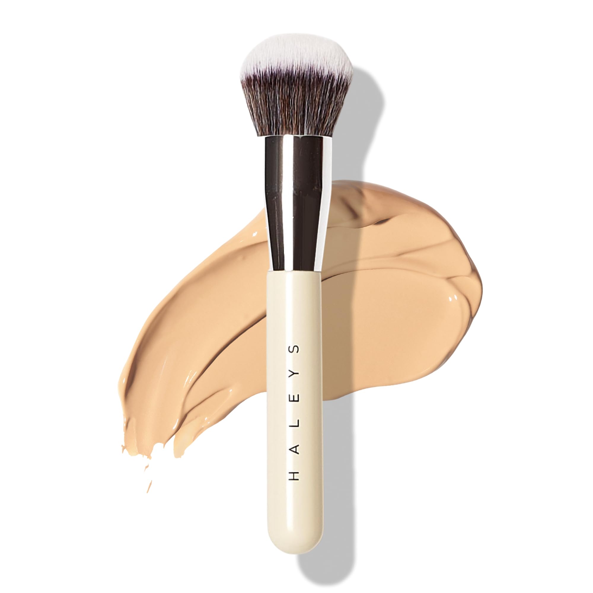 Haleys Beauty Kabuki Foundation Brush For Applying Powder, Foundation, Bronzer, Blush, and Mineral Make up, Soft Bristles, Seamless Blending, Makeup Brushes Essential, Vegan & Cruelty Free HALEYS Au supplements