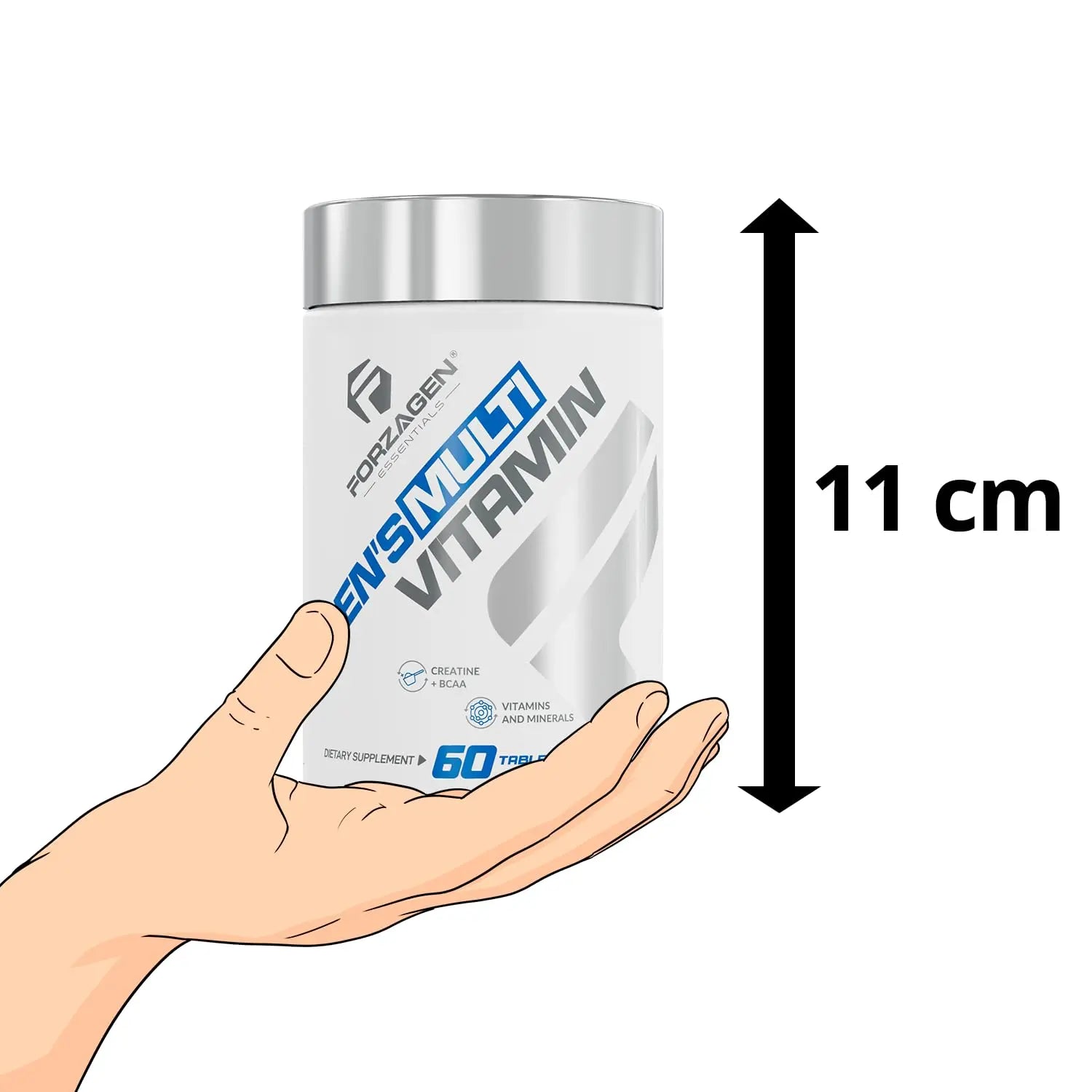 Forzagen Essentials Men's Multivitamin with Creatine and BCAA, Complete Vitamin and Mineral Complex, 60 Tablets Forzagen Au supplements