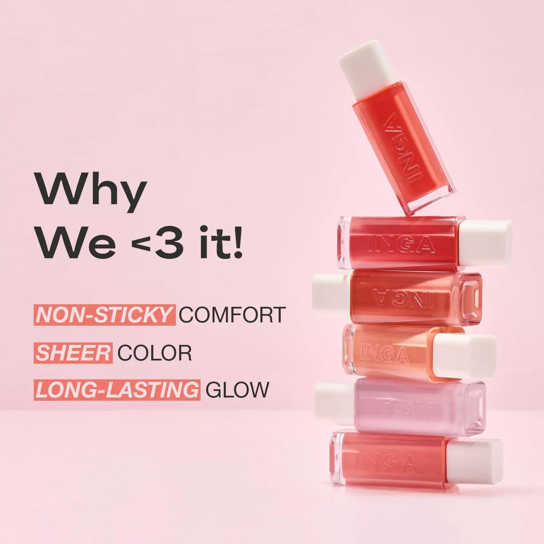 INGA Water Glow Lip Tint | Hydrating, Glossy Korean Lip Tint with Sheer Color & Glass-Like Shine | Long-Lasting, Non-Sticky Korean Lip Stain (RICH SALMON) INGA AU supplements