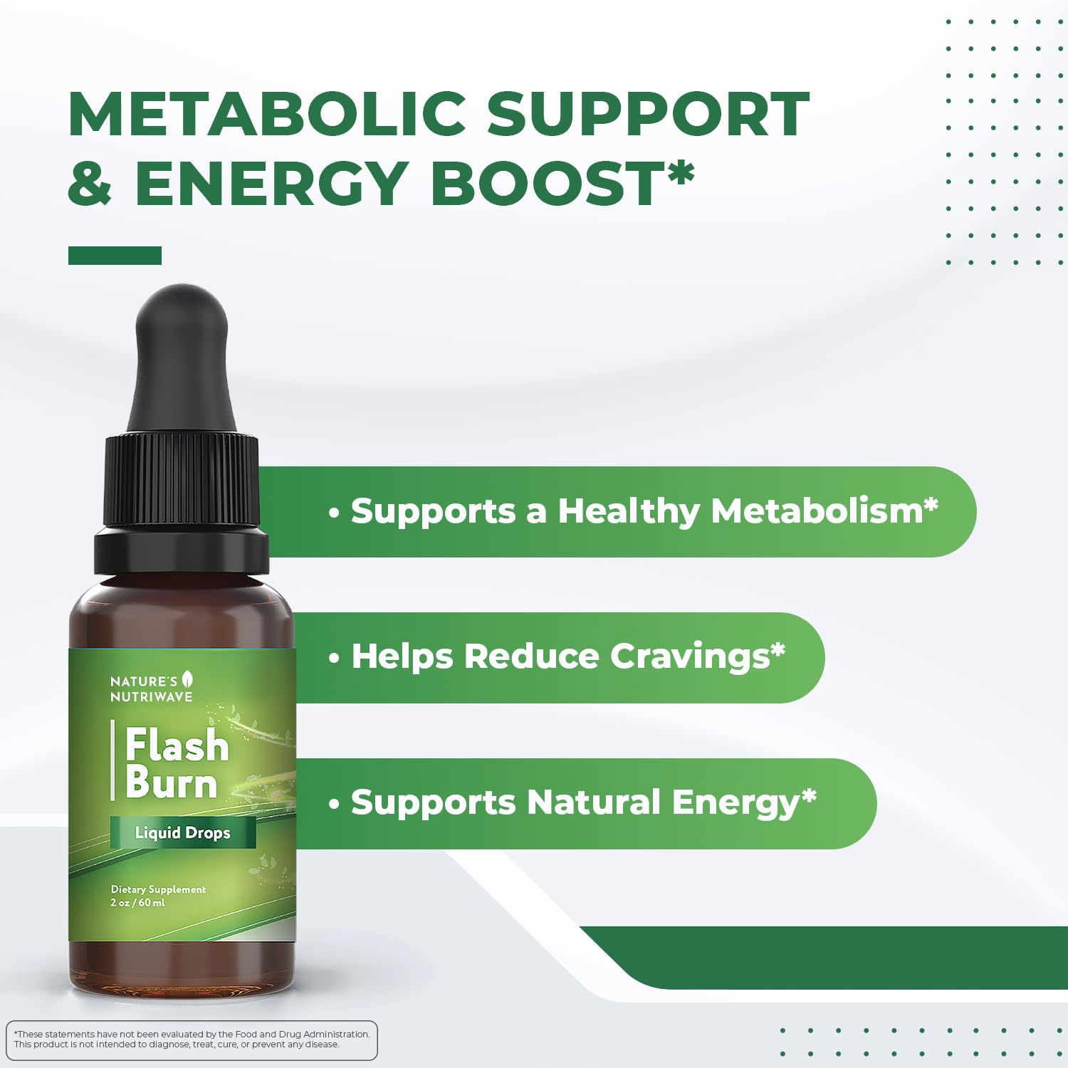 Flash Burn – Natural Plant-Based Liquid Supplement with Maca, Grape Seed, Green Tea & Ginseng – Made in USA, Non-GMO, Gluten-Free, Dairy-Free, Vegetarian - 2 Fl Oz (40 mL), 3 Month Supply Nature’s NutriWave Au supplements