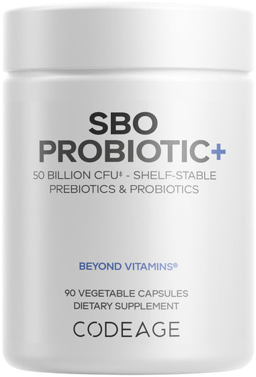 Codeage SBO Probiotics, 50 Billion CFUs Per Serving, Multi Strain Soil Based Organisms Blend and Organic Fermented Botanical Blend, Shelf-Stable, 90 Capsules Codeage Au supplements