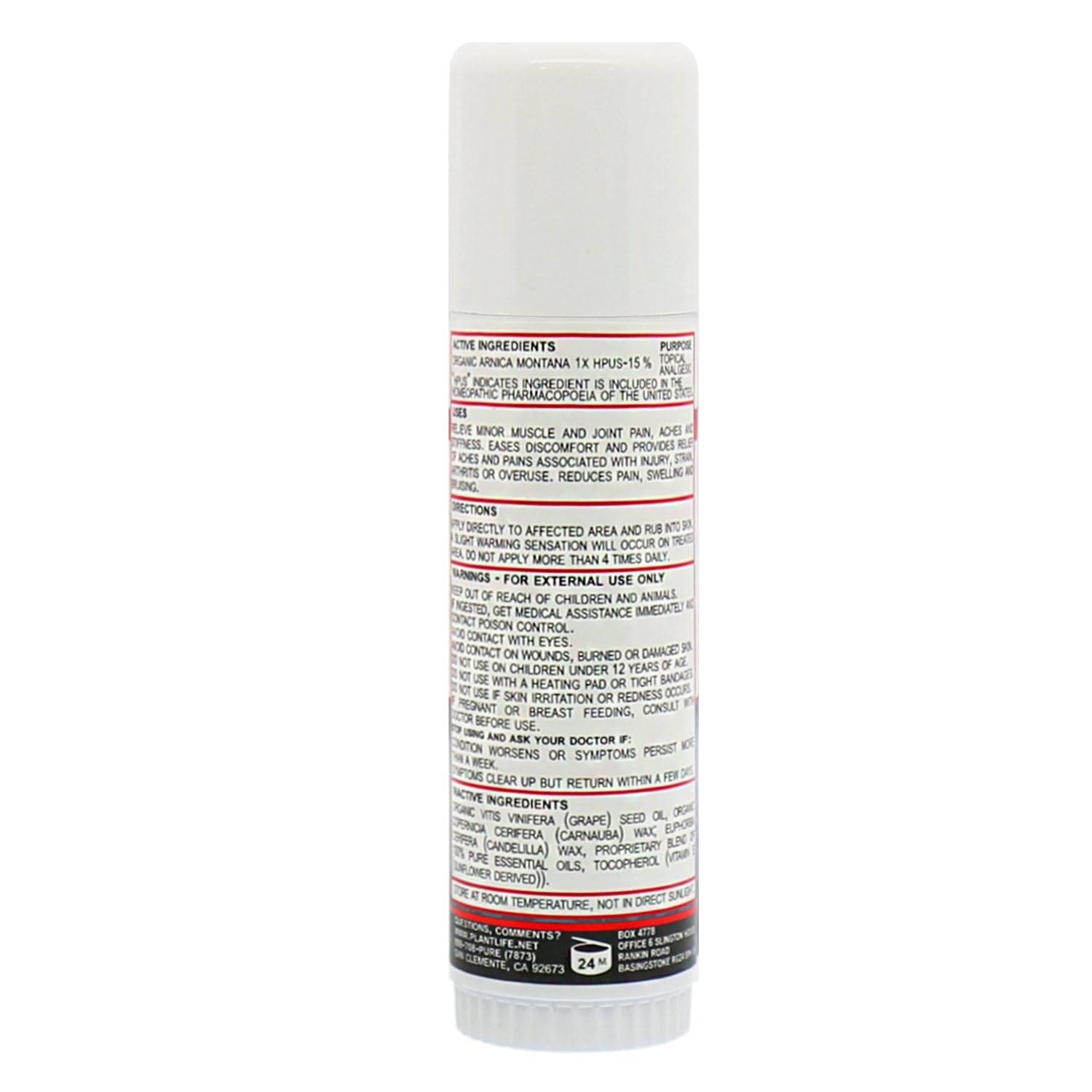 Plantlife Arnica Relieve Balm - Made with Arnica and 100% Pure Essential Oils - Relieve Products are a Homeopathic Solution for Everyday Use - Works Quickly and Effectively - Made in California Plantlife Au supplements