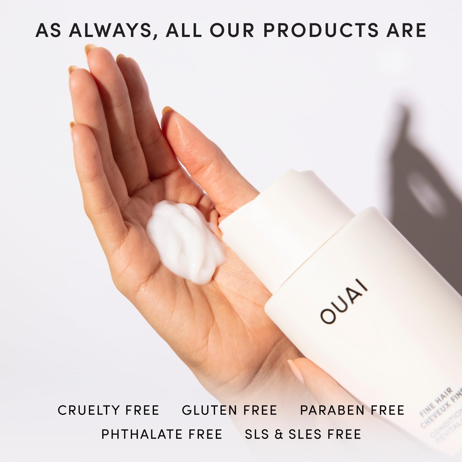 OUAI Fine Hair Conditioner - Volumizing Conditioner for Fine Hair Made with Keratin, Biotin and Chia Seed Oil - Adds Softness, Bounce and Volume - Free from Parabens, Sulfates, and Phthalates (10 Oz) OUAI Au supplements