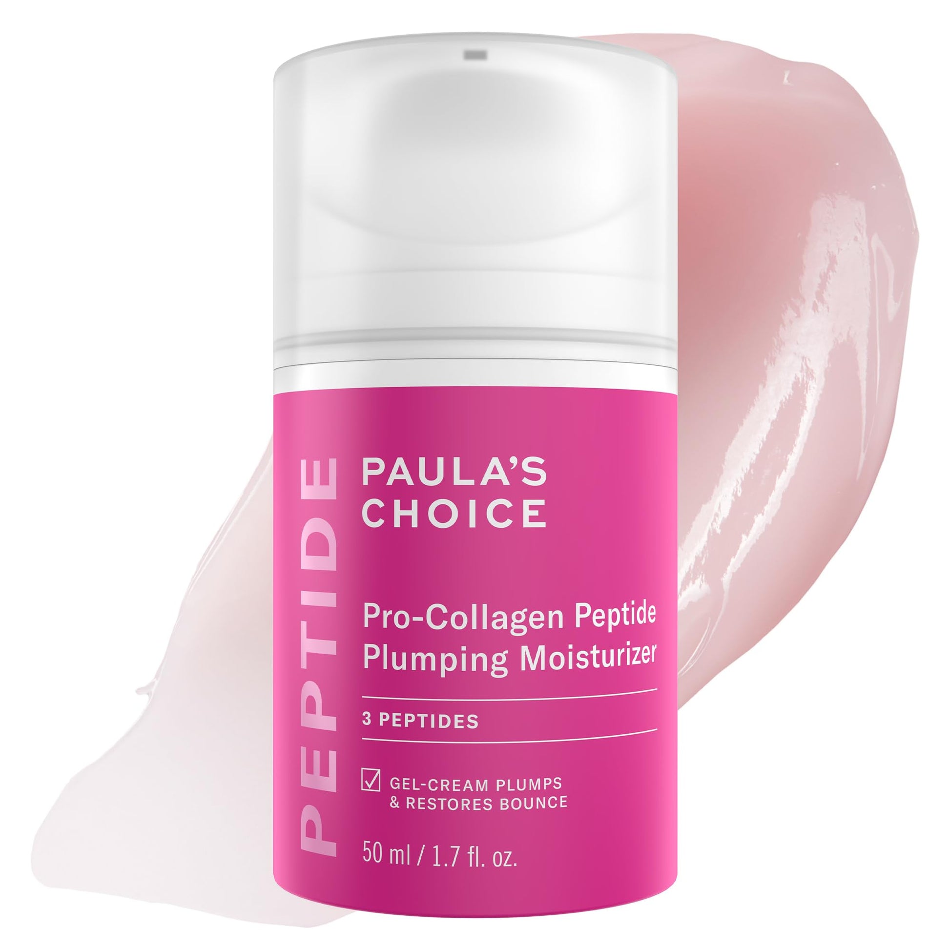 Paula's Choice Pro-Collagen Peptide Plumping Face Moisturizer, Daily Gel Face Cream for Deep Lightweight Hydration, Wrinkles & Loss of Firmness, Fragrance-Free, 1.7 Fl Oz Paula's Choice Au supplements