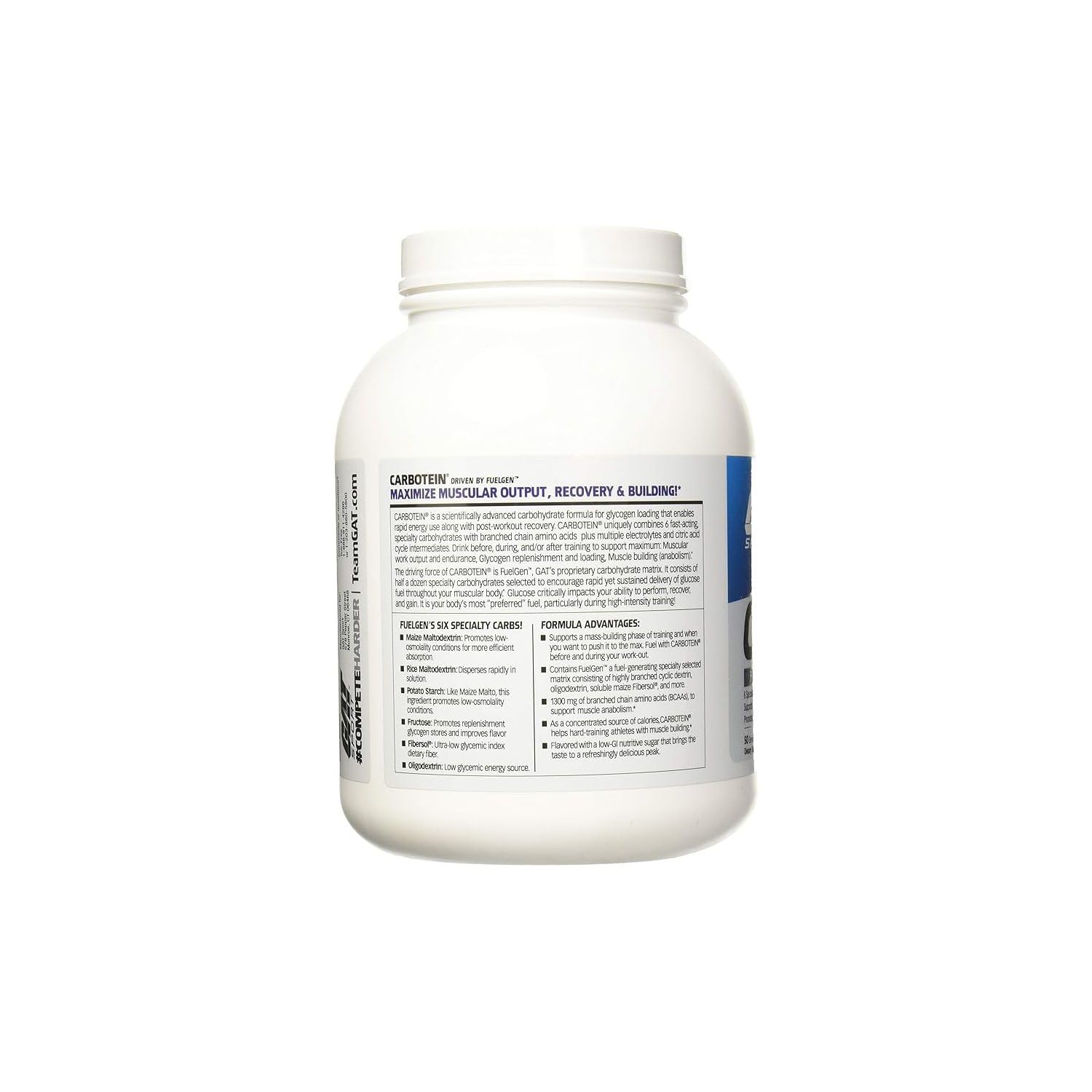 GAT SPORT Carbotein High-Performance Glycogen Loader, 50 Servings (Grape) GAT SPORT Au supplements