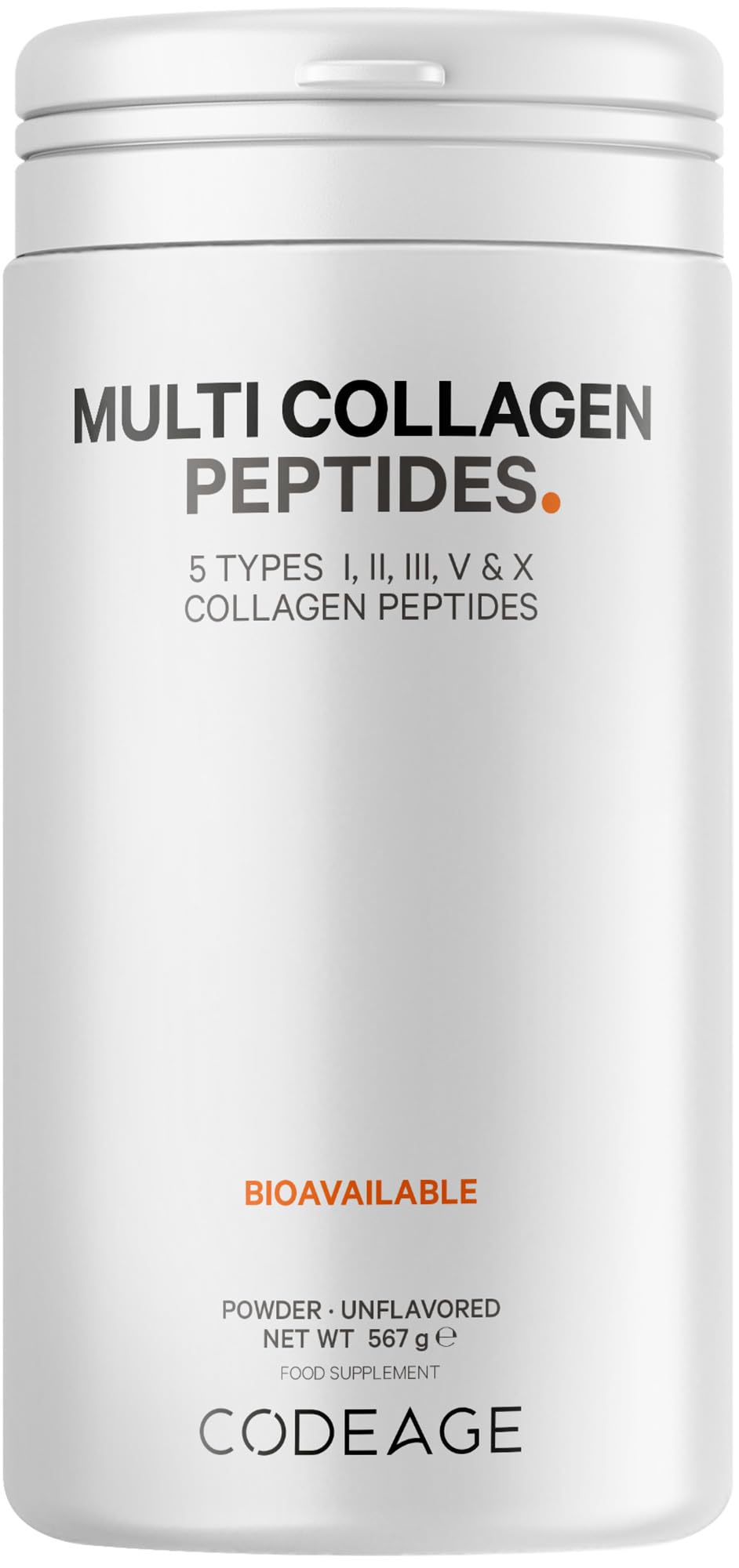 Codeage Multi Collagen Protein Powder Peptides, 2-Month Supply, Hydrolyzed, Type I, II, III, V, X Grass Fed Codeage Au supplements