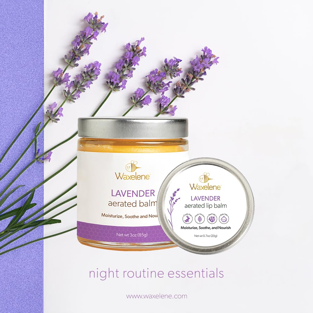 Lavender Aerated Lip Balm tin - Single Waxelene Au supplements