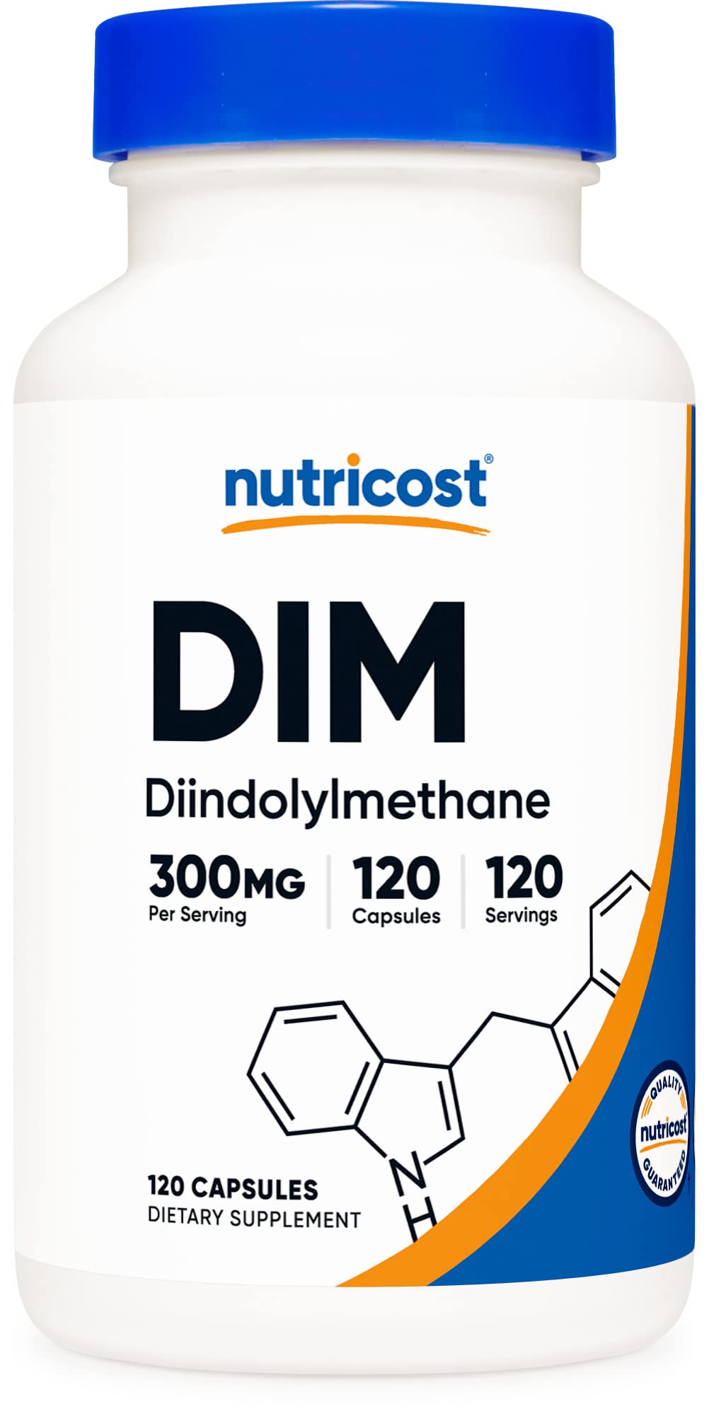 Nutricost DIM (Diindolylmethane) Plus BioPerine 300mg, 120 Vegetarian Capsules Nutricost Au supplements