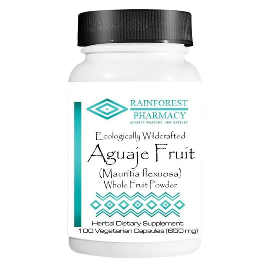 Aguaje Fruit 100 Vegetarian Capsules Rainforest PharmacyAu supplements