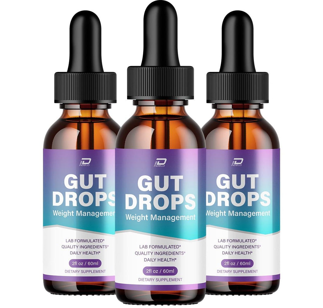 Indelo Gut Drops Healthy Formula – GutDrops All Natural Healthy Levels - Extra Strength Liquid, Reviews (3 Pack – 3 Month Supply) Indelo uk supplements