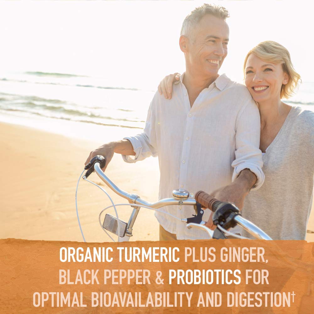 Garden of Life Organics Extra Strength Turmeric Inflammatory Response 120 Tablets-100Mg Curcumin (95% Curcuminoids) Black Pepper, Probiotics, Organic Non-GMO Vegan Gluten Free Herbal Supplement Garden of Life Au supplements