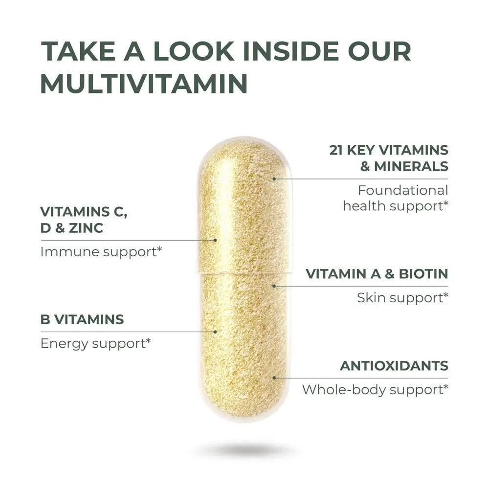 Primal Harvest Primal Multivitamin - Daily Multi-Vitamin Supplement with 21 Essential Vitamins & Minerals for Women & Men - Vitamin A, C, D, E, B12, B6, Biotin Primal Harvest Au supplements