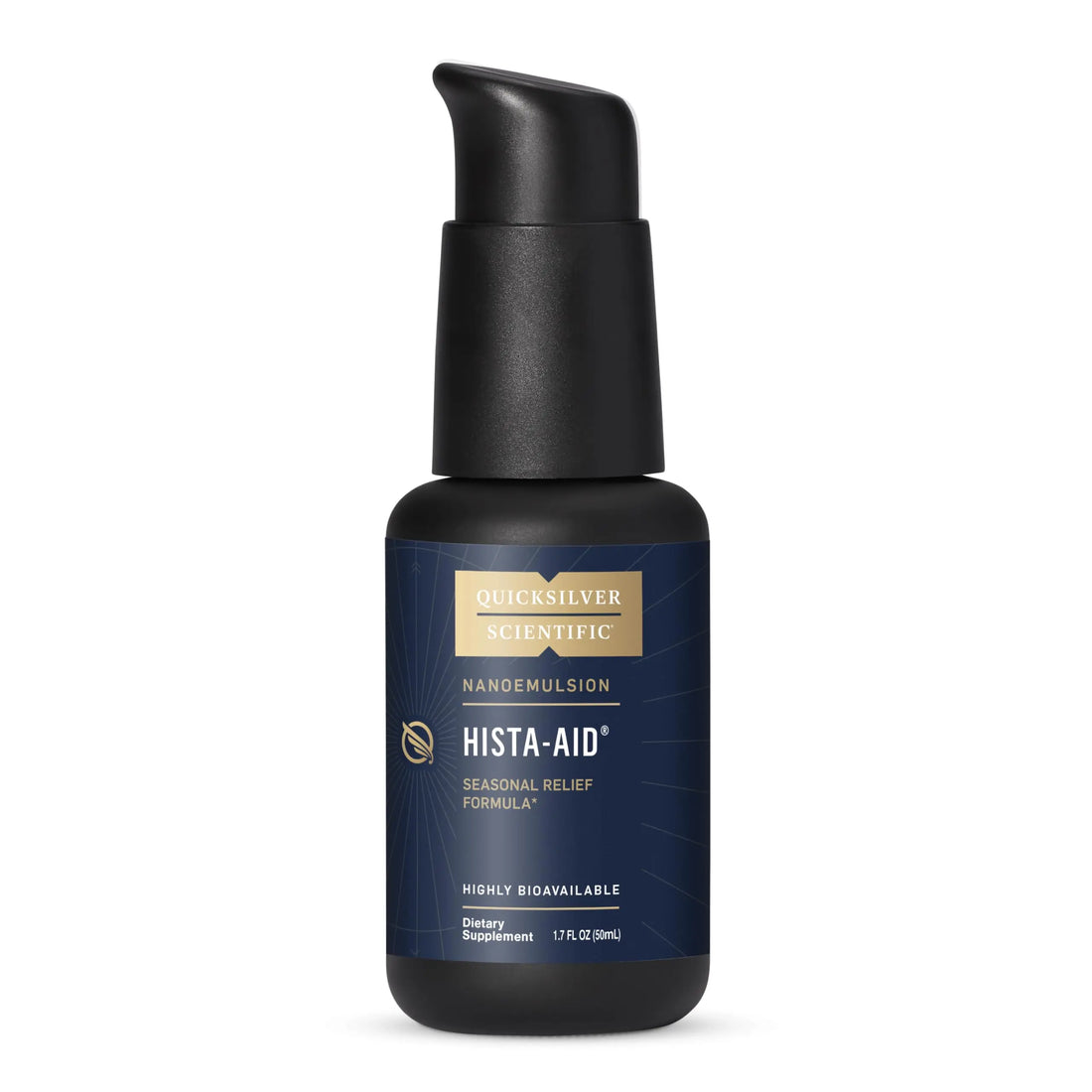 Quicksilver Scientific Nanoemulsified Hista-Aid - Flavonoids to Help Maintain Healthy Histamine Levels - Liposomal Vitamin C, DIM, Luteolin & Quercetin Liquid (50ml) Quicksilver Scientific Au supplements