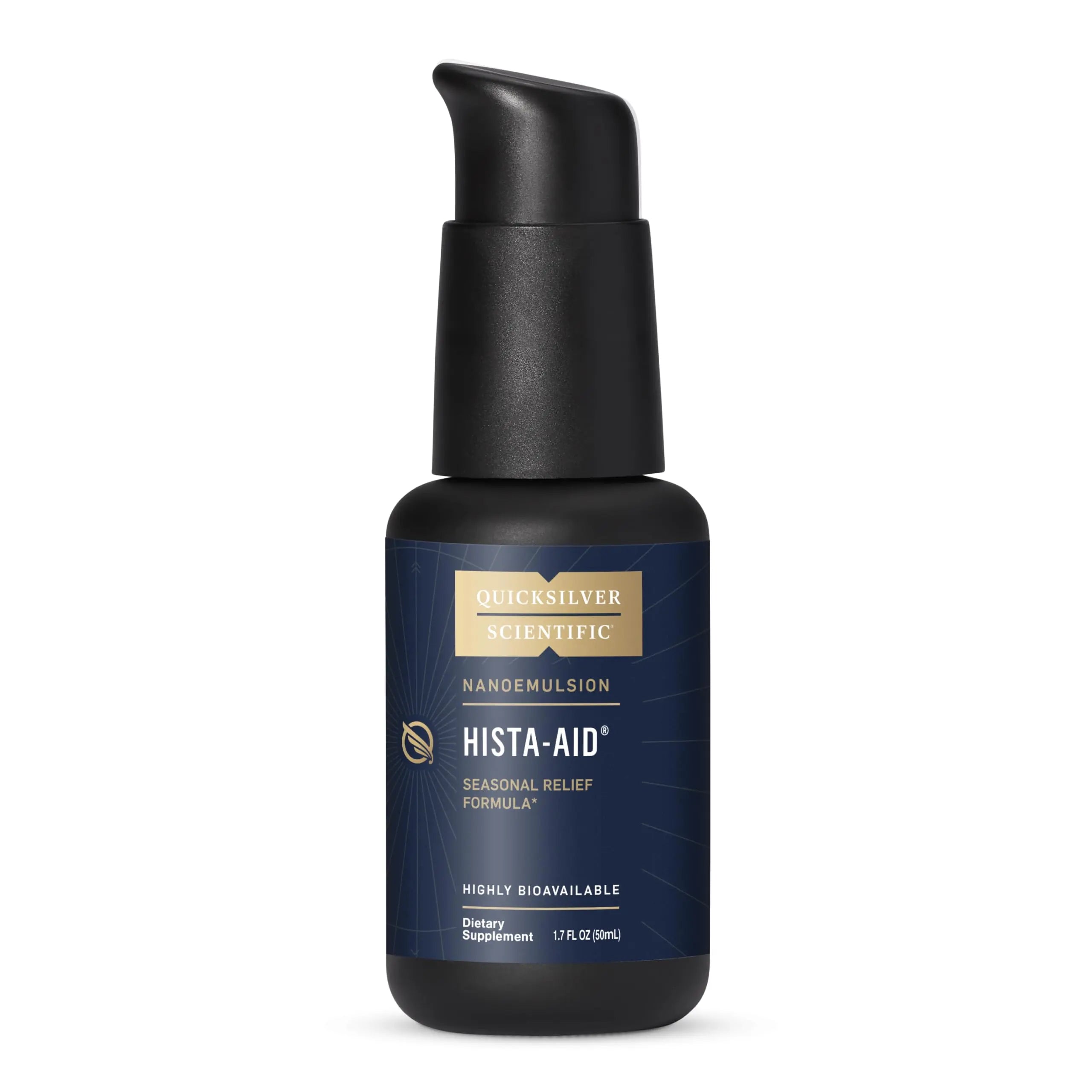 Quicksilver Scientific Nanoemulsified Hista-Aid - Flavonoids to Help Maintain Healthy Histamine Levels - Liposomal Vitamin C, DIM, Luteolin & Quercetin Liquid (50ml) Quicksilver Scientific Au supplements