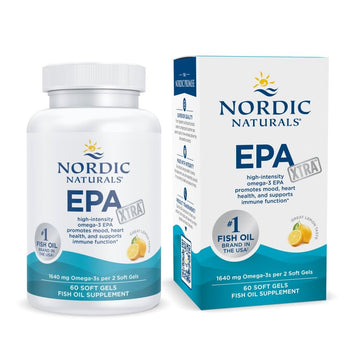 Nordic Naturals EPA Xtra, Lemon - 60 Soft Gels - 1640 mg Omega-3 - High-Intensity EPA Formula for Positive Mood, Heart Health & Healthy Immunity - Non-GMO - 30 Servings Nordic Naturals Au supplements