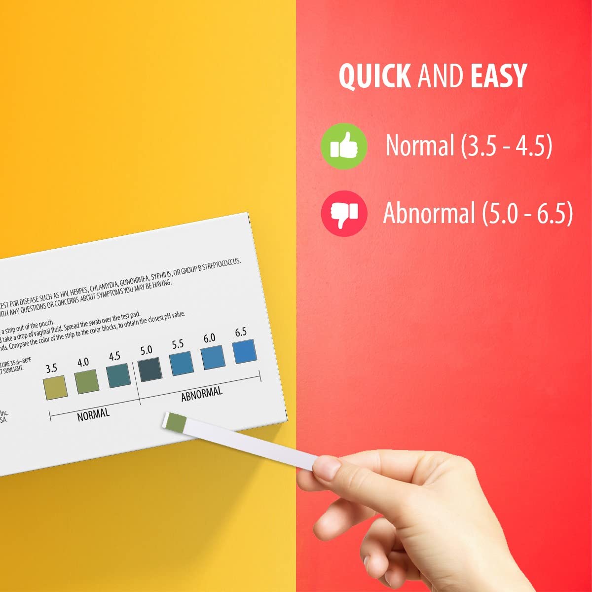 [60 Pack] PGYARD Vaginal Health pH Test Strips, Feminine pH Test, Value Pack PGYARD Au supplements