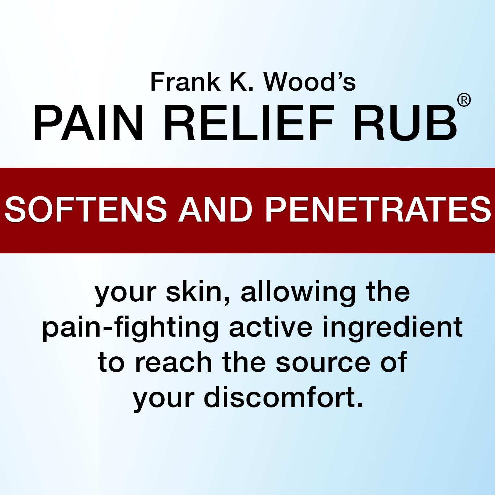 FRANK K. WOOD'S PAIN RELIEF RUB-2 oz (3 Jars) FRANK K. WOOD'S PAIN RELIEF RUB Au supplements