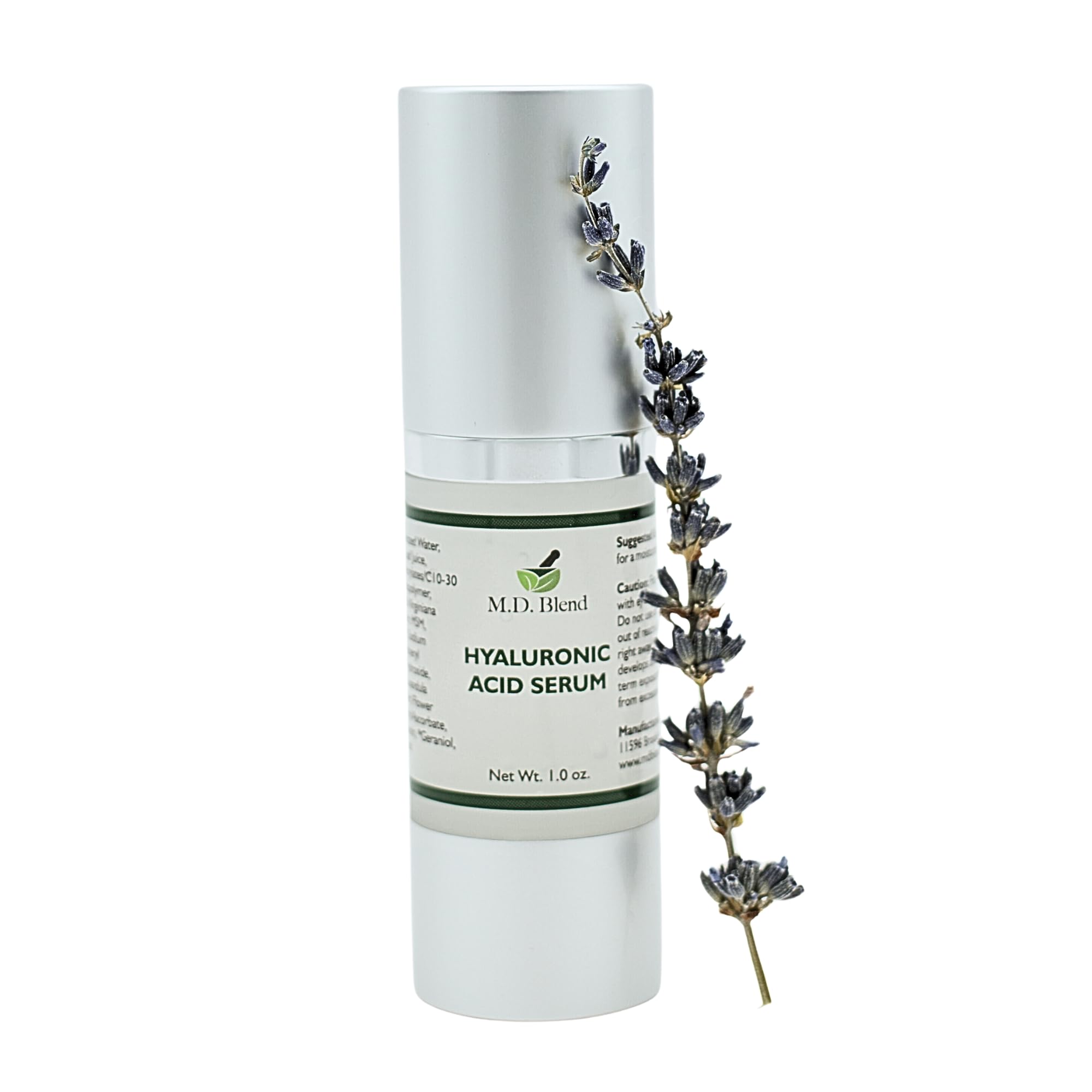 M.D. Blend Wellness Bundle with joint health supplement (120 capsules) & lightweight face hydrating hyaluronic acid serum (30 ml) featuring an airless pump, daily wellness skincare + joint support duo M.D. Blend Au supplements