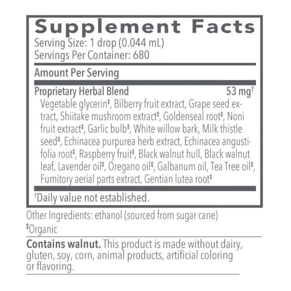 Biocidin Liquid Formula - Biofilm Buster & Broad-Spectrum Botanicals for Gut Detox Cleanse Support - Promotes Microbial Balance, Gut Health & Clearance of Unwanted Microbes (1 Oz) Bio-Botanical Research Au supplements